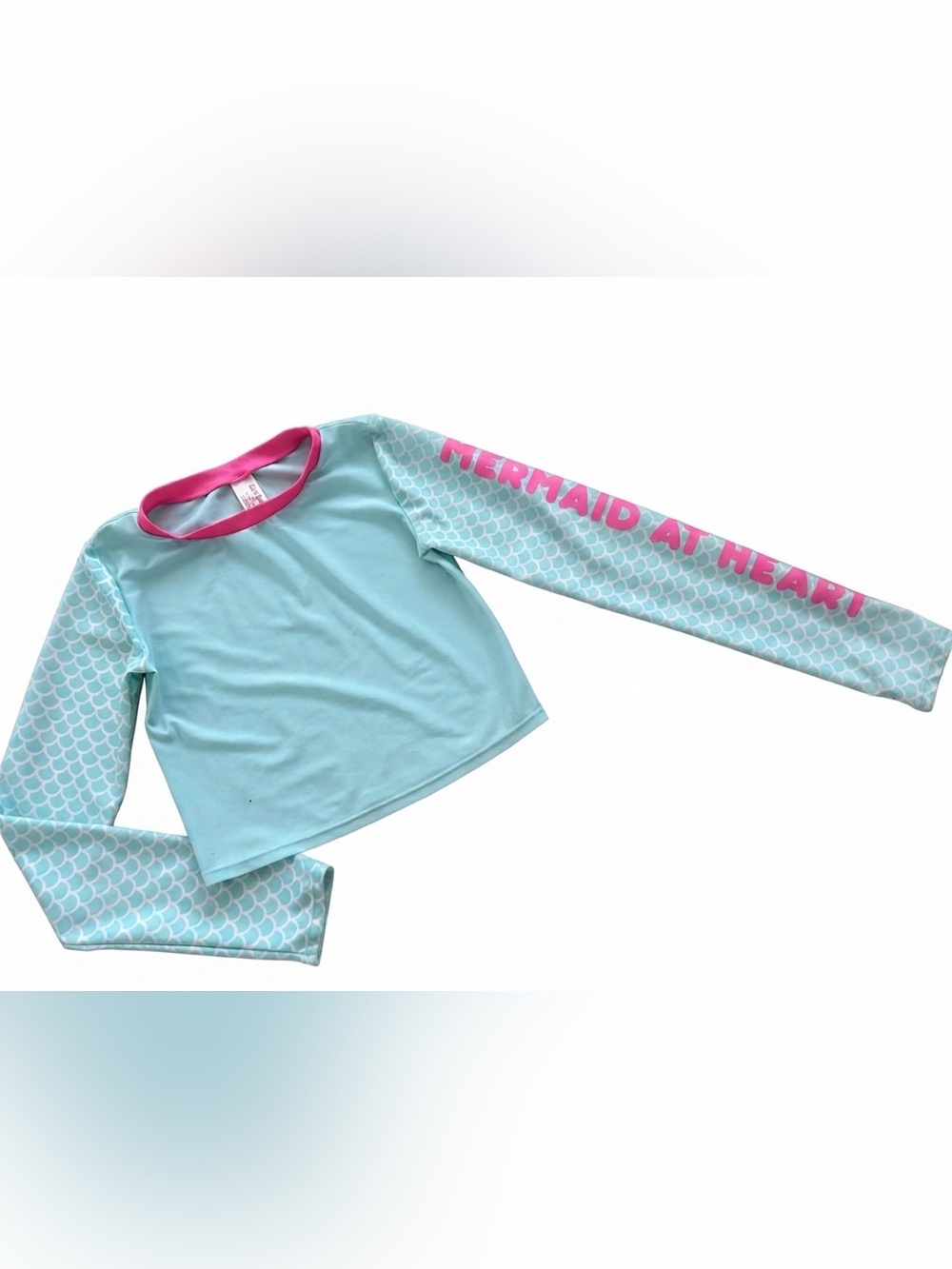 Cat & Jack "Mermaid at Heart" Long Sleeve Rash Guard NWOT